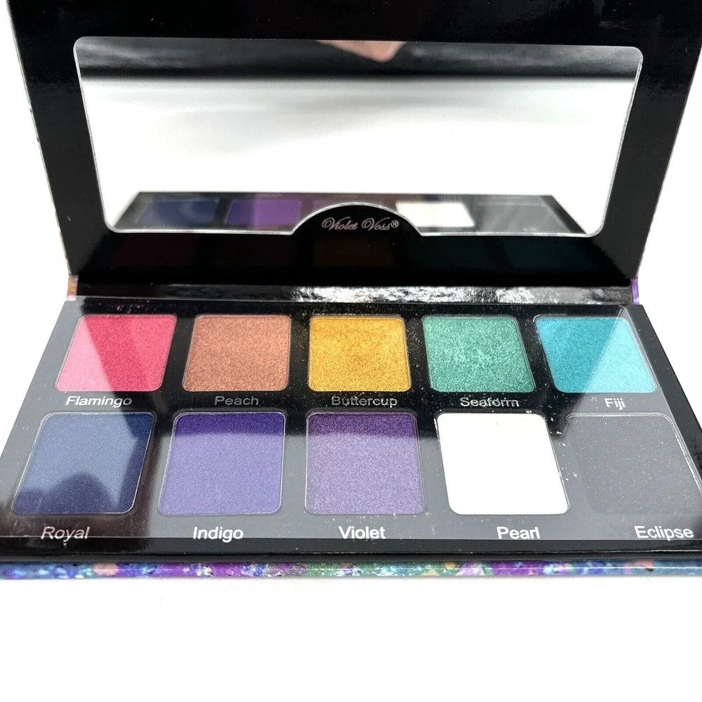 Violet Voss Eye Shadow Palette - 'The‎ Rainbow' Glitter 10-Color NEW